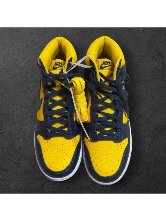 Nike Dunk High 2025 Michigan Maize Blue HF3143-700 Men's Size 8.5 - Picture 5 of 6